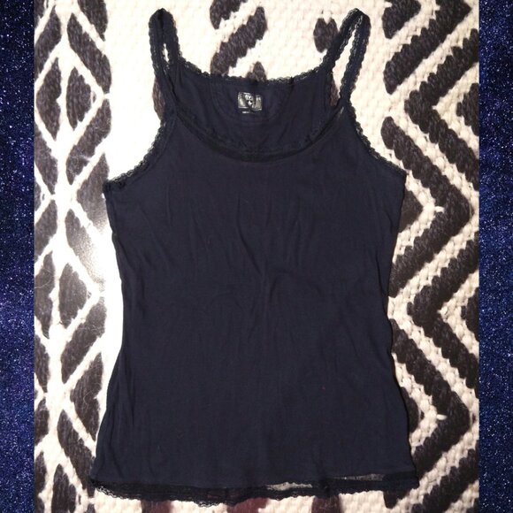 Converse One Star Lace Trim Tank Top - Picture 1 of 7